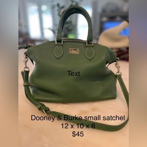 Dooney & Bourke Leather Satchel with shoulder strap